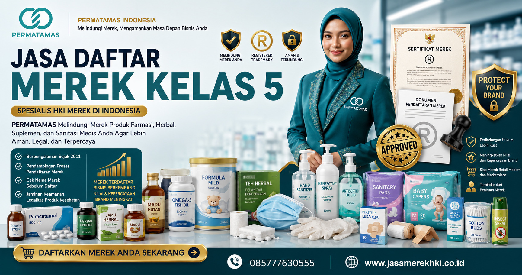 Cara Daftar Merek Kelas 5 Obat dan Suplemen Agar Tidak Ditolak DJKI