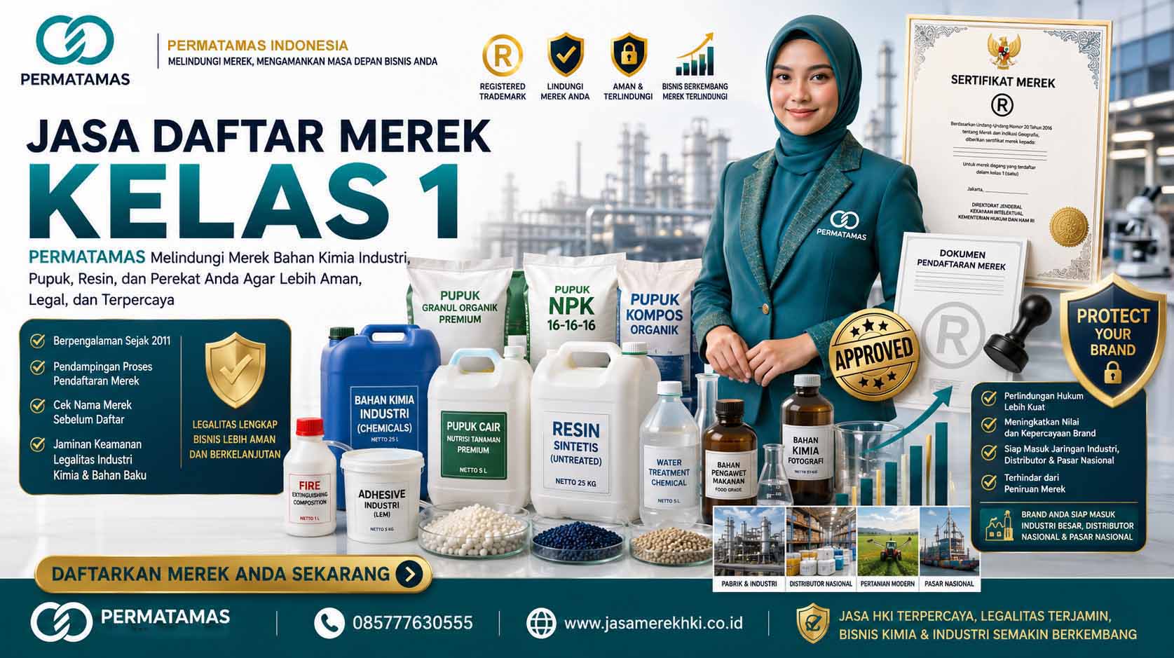 Kenapa Merek Kelas 1 Bahan Kimia Harus Segera Didaftarkan Sekarang