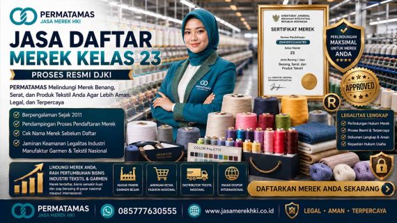 Apakah Produk Benang Wajib Daftar Merek Kelas 23? Ini Penjelasannya