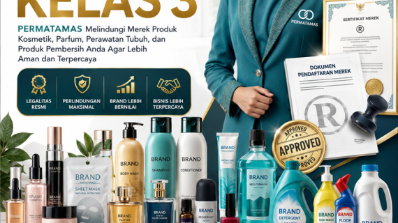 Jasa Pendaftaran Kelas 3 Merek Produk PKRT Resmi DJKI