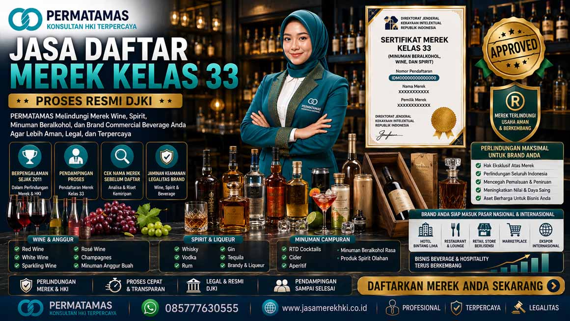 Merek Kelas 33 Apa Saja? Berikut Penjelasan Lengkapnya