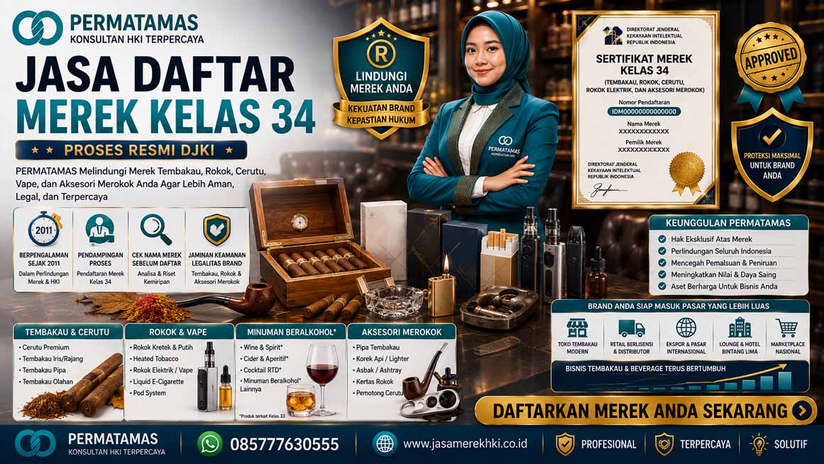 Merek Kelas 34 Apa Saja? Berikut Penjelasan Lengkapnya